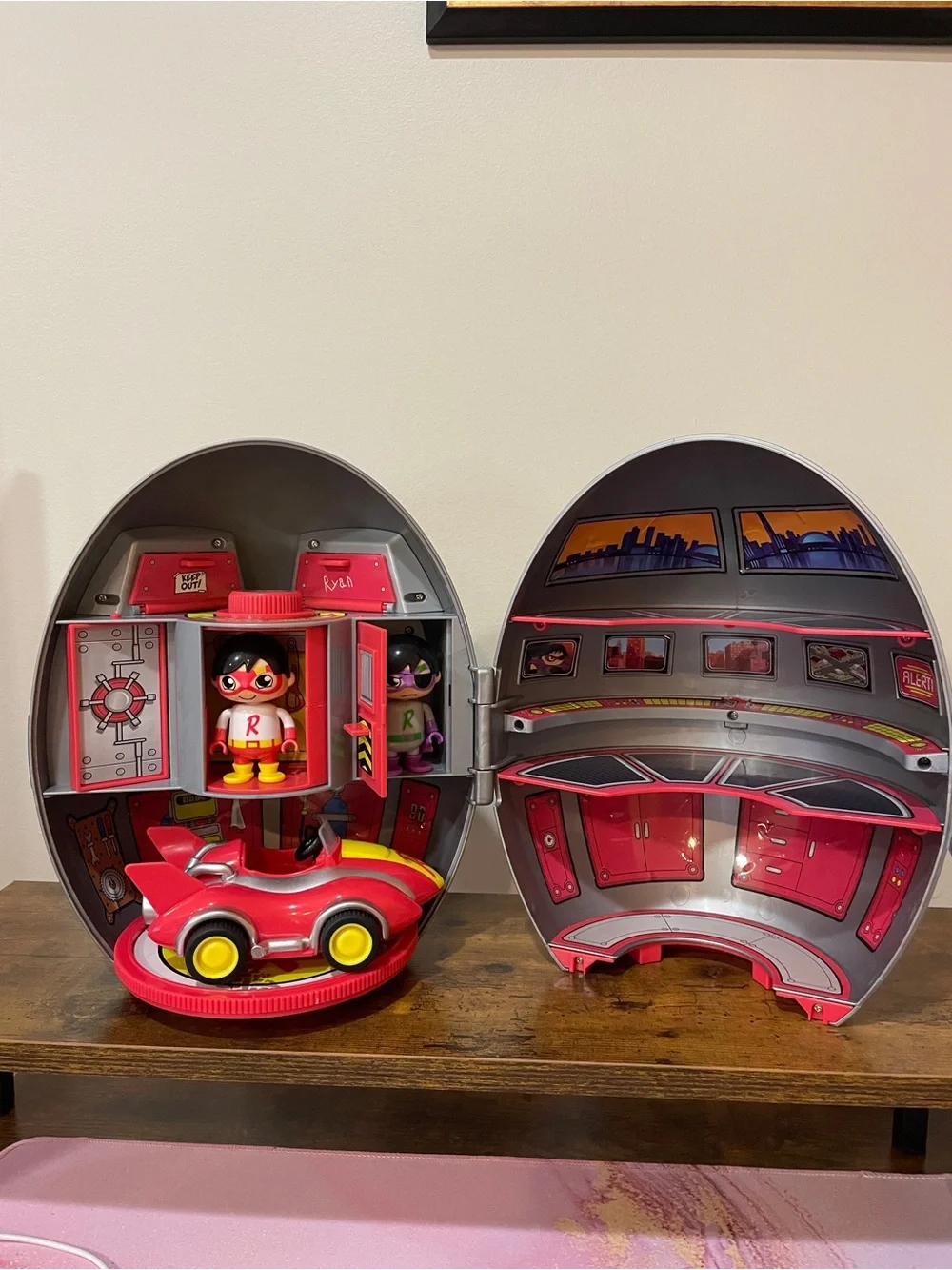 Kids Silver Helmet with Character Sticker